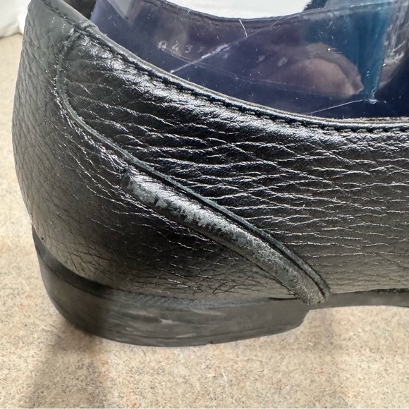 Ermenegildo Zegna Black Siena Flex Captoe Deerskin Derby Size 9 Dress Shoe Italy main image 7